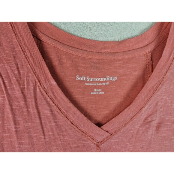 Soft Surroundings Women's Elbow Sleeve V Neck Tunic Top Size S - Picture 4 of 4